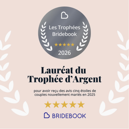 Lauréat du Trophée d'Argent Bridebook